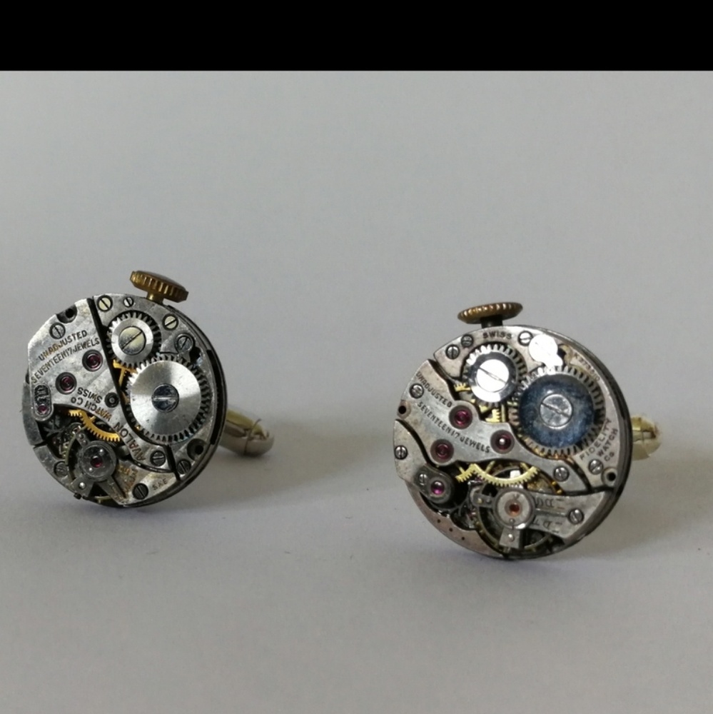 Watch movement cufflinks